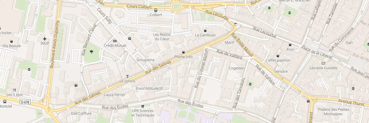 Plan du 21 Rue des Salines à Lons-le-Saunier