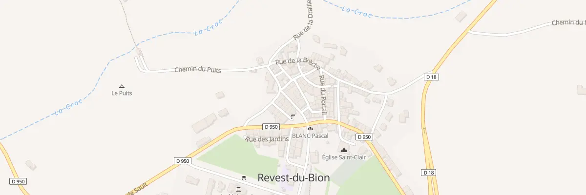 Plan du 5143 Le Village à Revest-du-Bion