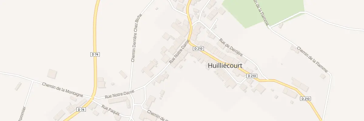 Plan du 5 Rue Notre Dame à Huilliécourt