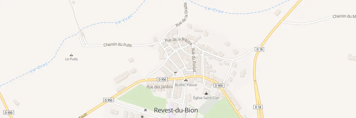 Plan du 5144 Le Village à Revest-du-Bion