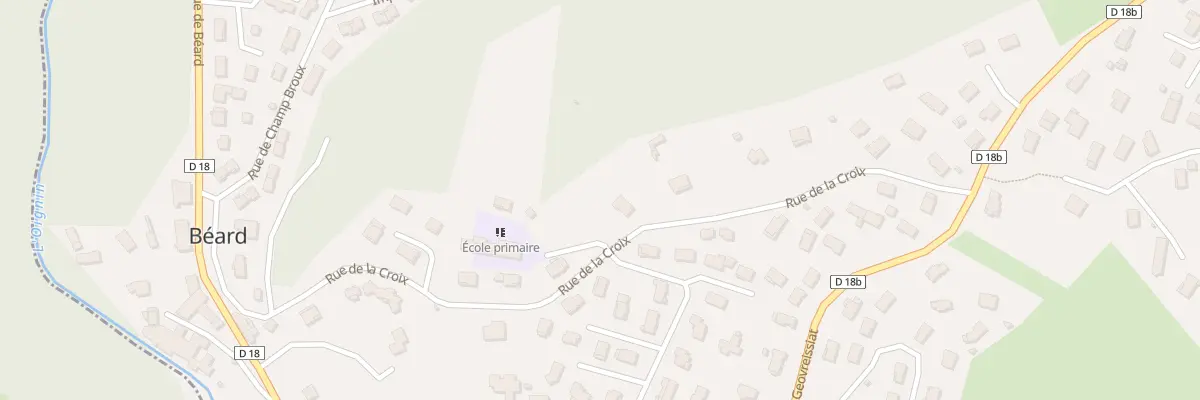 Plan du 312 Rue de la Croix à Béard-Géovreissiat