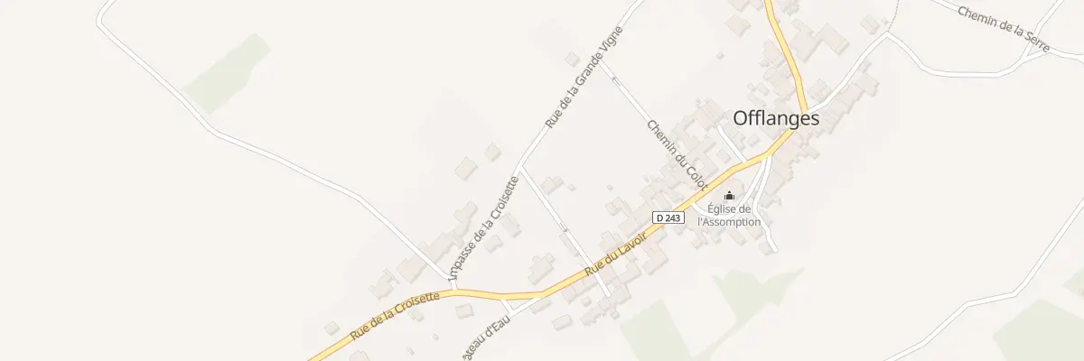 Plan du 2 Rue de la Grande Vigne à Offlanges