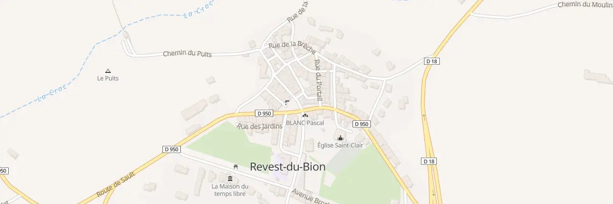 Plan du 5137 Le Village à Revest-du-Bion