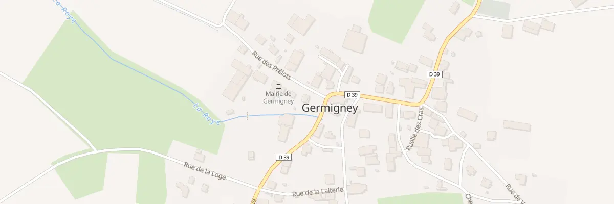 Plan du 1 Rue des Prélots à Germigney