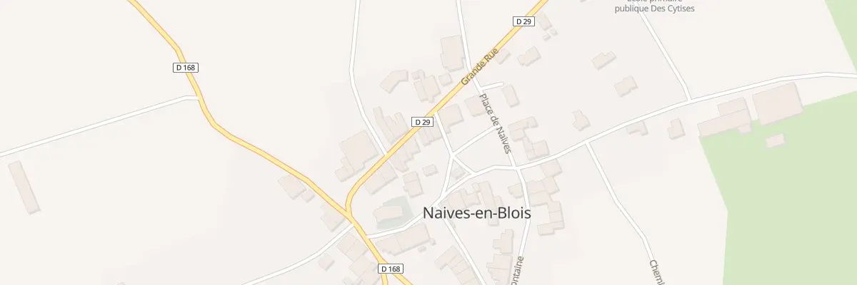 Plan du 7 Gr Grande Rue à Naives-en-Blois