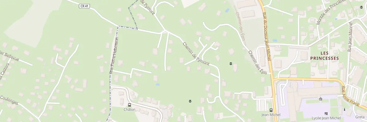 Plan du 345 Che de Pymont à Lons-le-Saunier