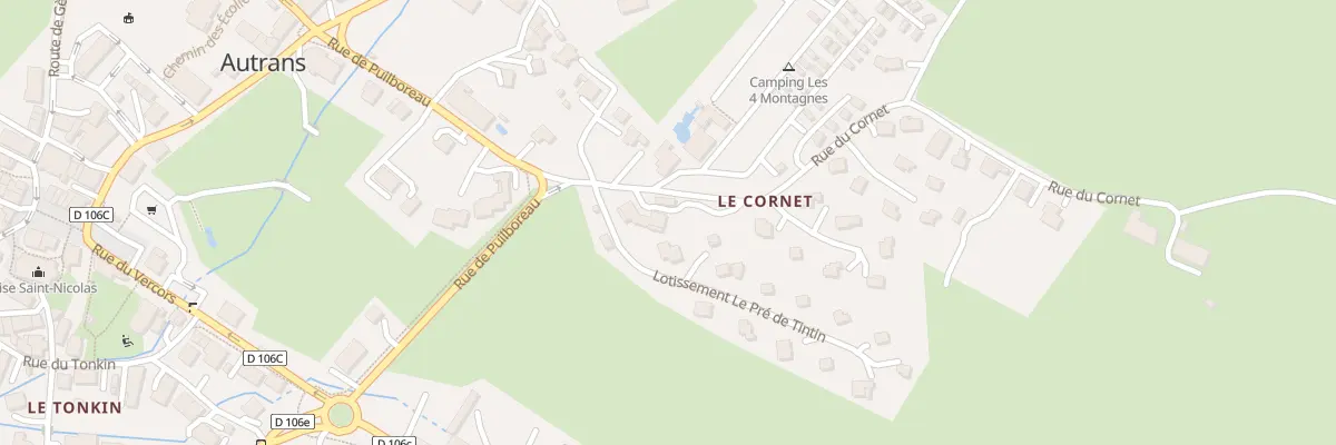 Plan du 46 Rue du Cornet à Autrans-Méaudre en Vercors
