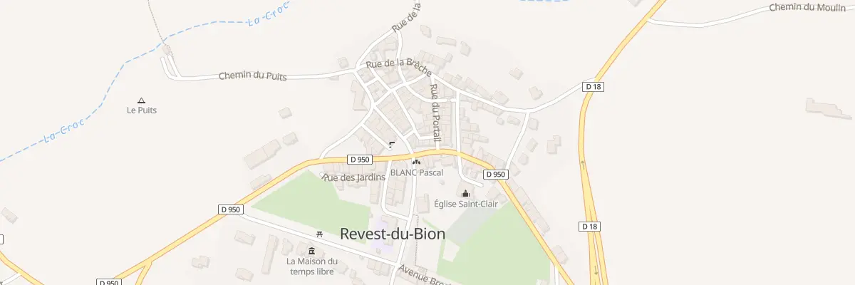Plan du 5135 Le Village à Revest-du-Bion