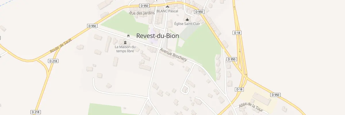 Plan du 7103 Av Brochery à Revest-du-Bion