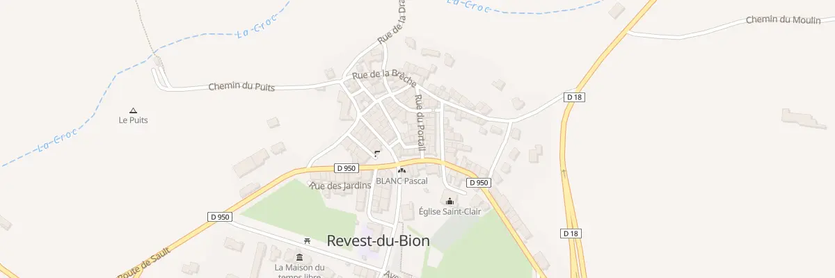 Plan du 5133 Le Village à Revest-du-Bion
