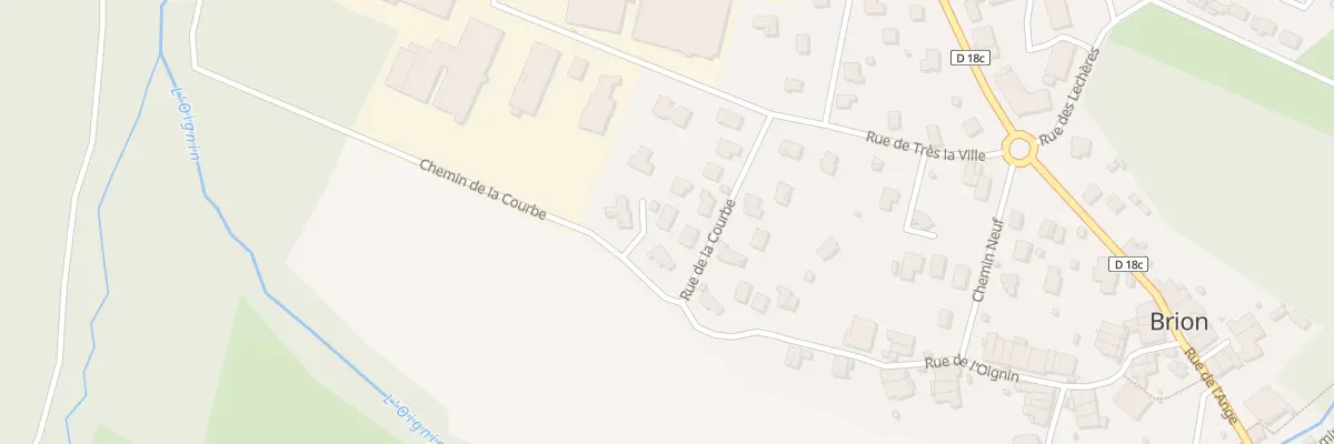 Plan du 98 Rue de la Courbe à Brion