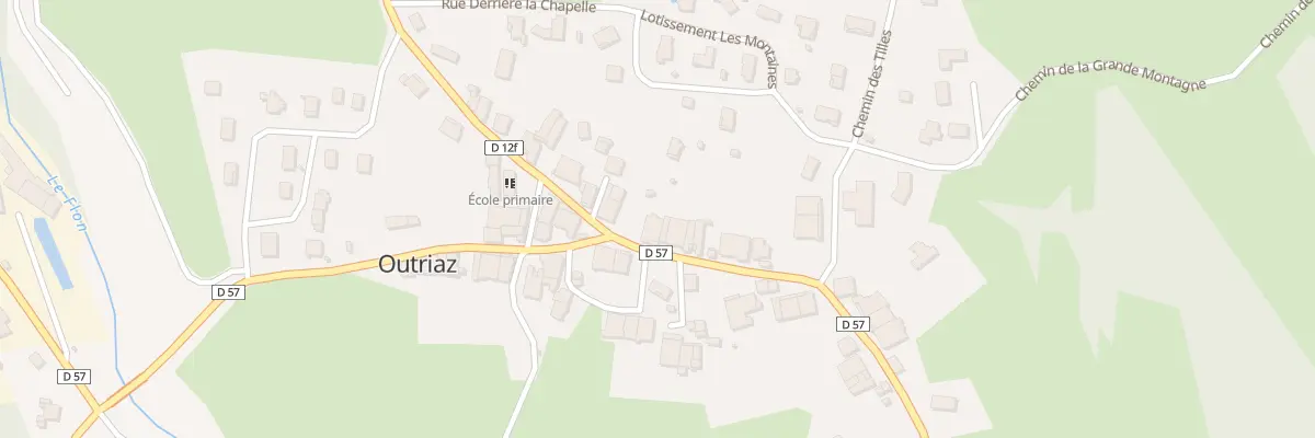 Plan du 1 Rte du Pisseloup à Outriaz