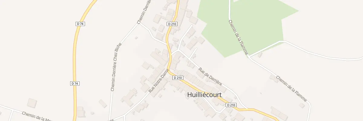 Plan du 6 Rue Chanez à Huilliécourt