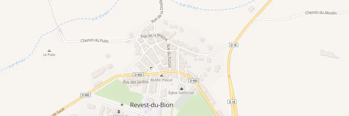 Plan du 5091 Le Village à Revest-du-Bion