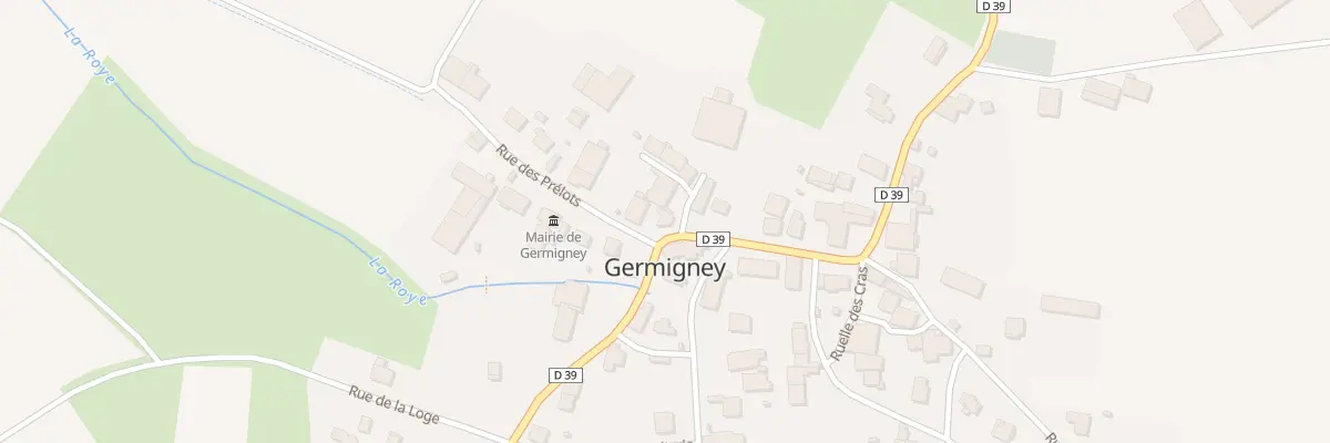 Plan du 2 Rue des Prélots à Germigney