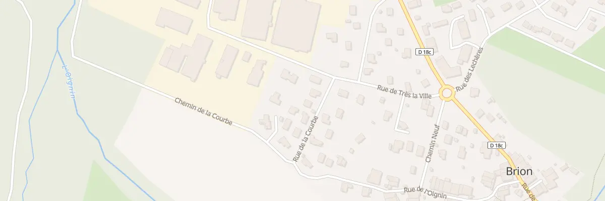 Plan du 56 Che de la Courbe à Brion