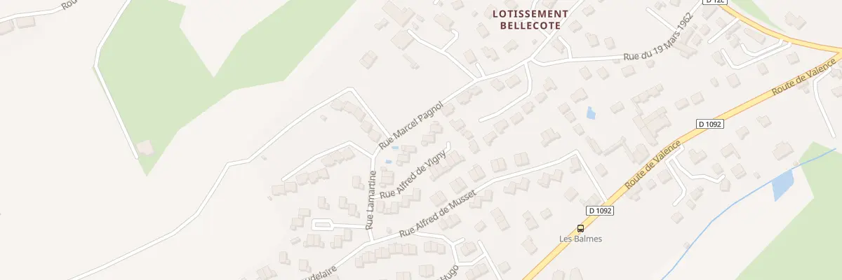 Plan du 9 Rue Alfred de Vigny à Moirans