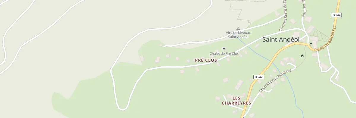 Plan du 384 Che de Pré Clos à Saint-Andéol