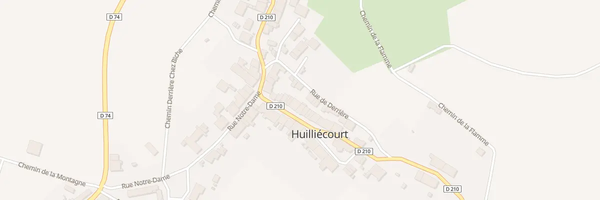 Plan du 7 Rue de l’Eglise à Huilliécourt