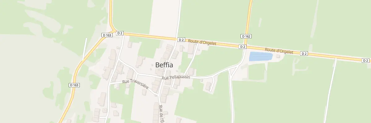 Plan du 3 Rte d’Orgelet à Beffia