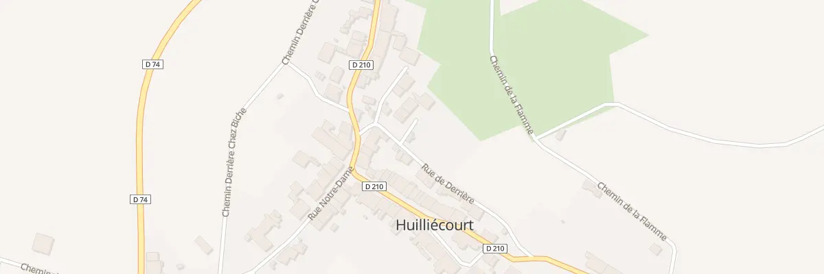 Plan du 2 Imp du Counot à Huilliécourt