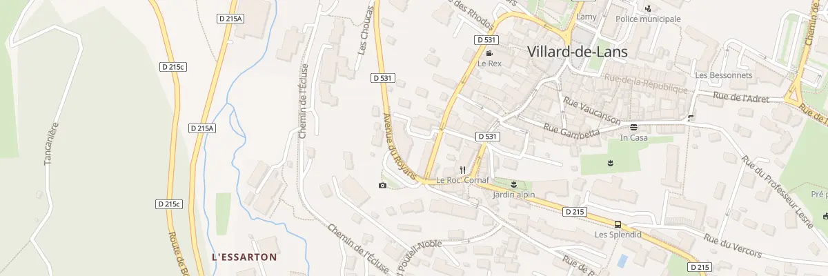 Plan du 244 Rue du Lycee Polonais à Villard-de-Lans