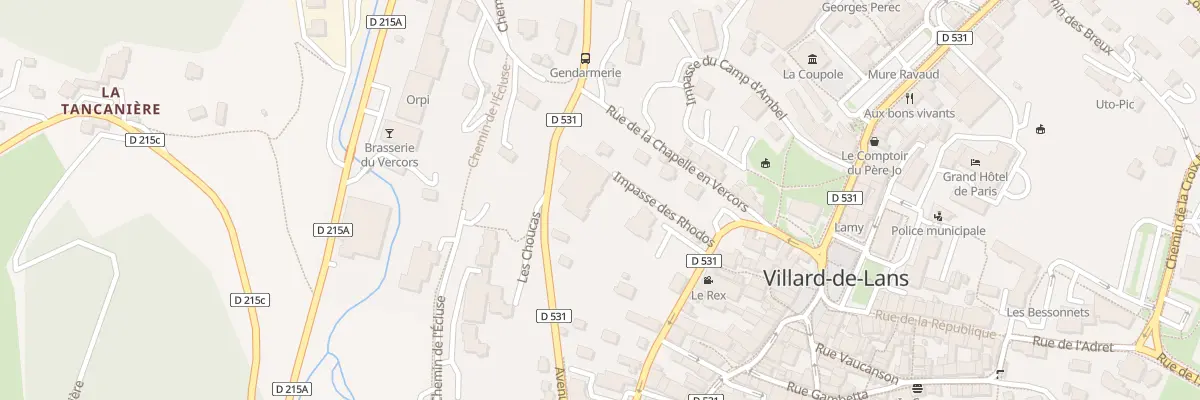 Plan du 110 Rue du Lycee Polonais à Villard-de-Lans