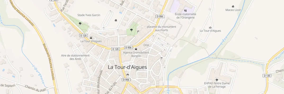 Plan du 75 Bd de la République à La Tour-d’Aigues