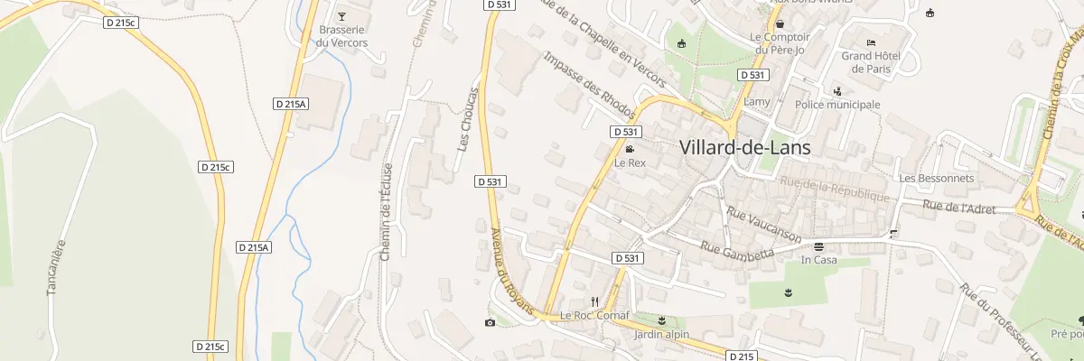 Plan du 188 Rue du Lycee Polonais à Villard-de-Lans