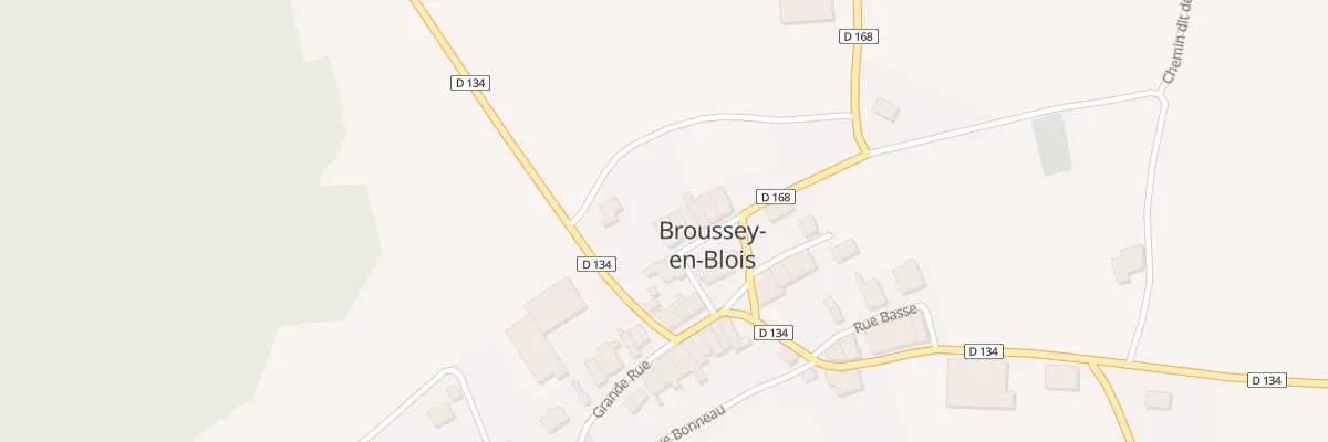 Plan du 1 Rue Haute à Broussey-en-Blois