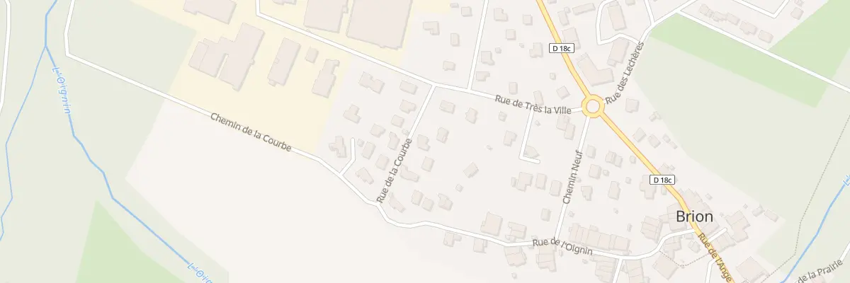 Plan du 55 Rue de la Courbe à Brion
