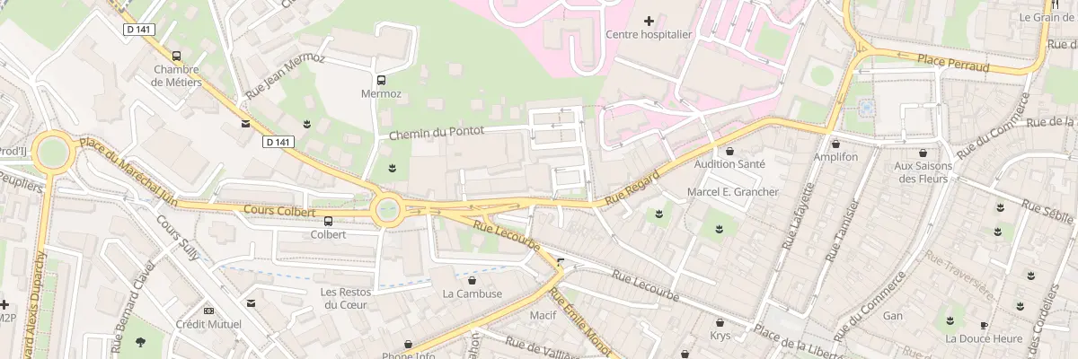 Plan du 280 Rue Regard à Lons-le-Saunier