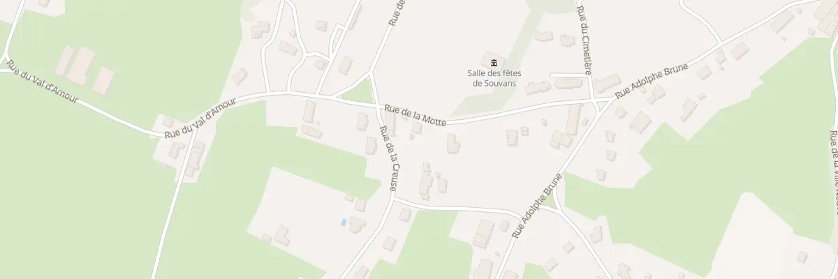 Plan du 9 Rue de la Motte à Souvans