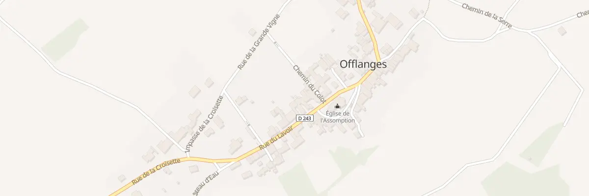 Plan du 20 Rue du Lavoir à Offlanges