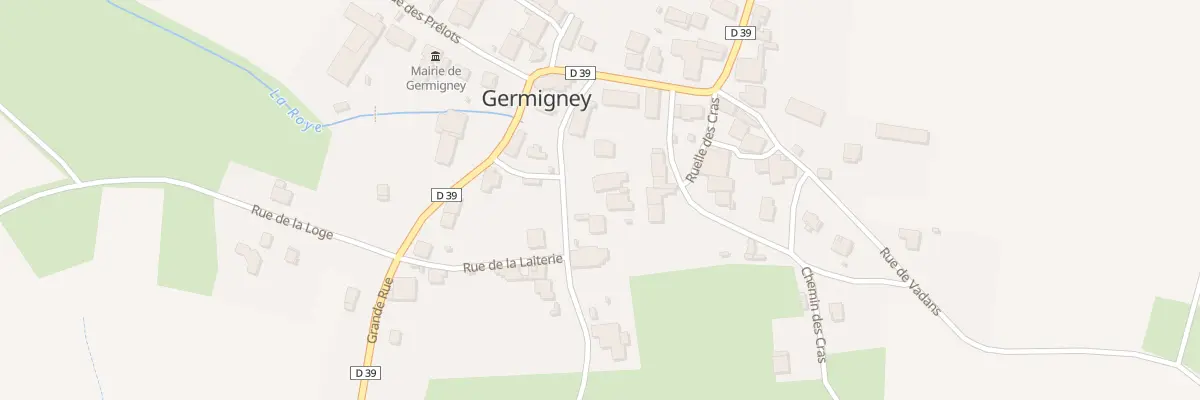 Plan du 7 Rue de la Fontaine à Germigney