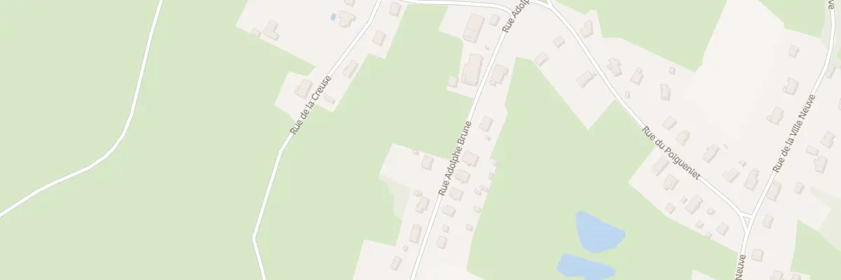 Plan de la Rue Adolphe Brune à Souvans
