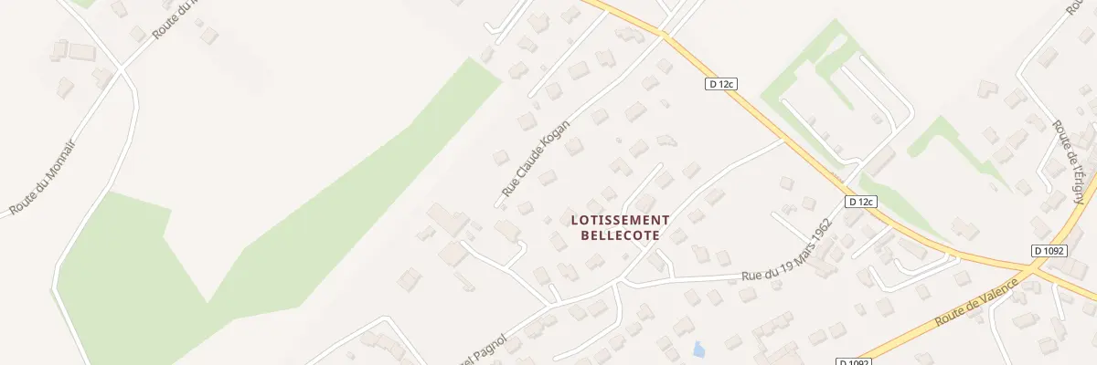 Plan du 9001 Rue Claude Kogan à Moirans