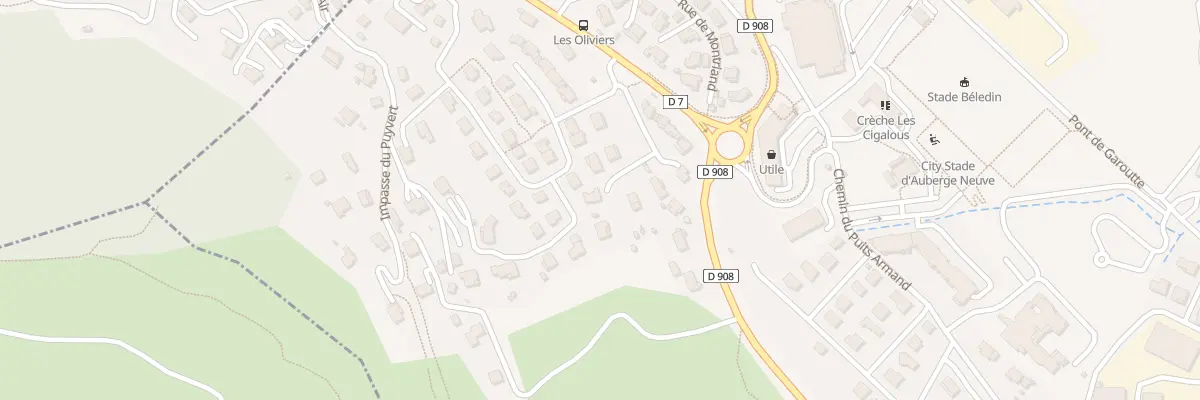 Plan du 9135 Bel Air à Peypin