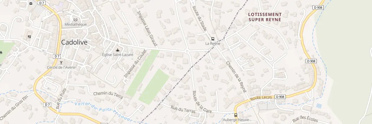 Plan du 1A Ancien Chemin de Gréasque à Cadolive