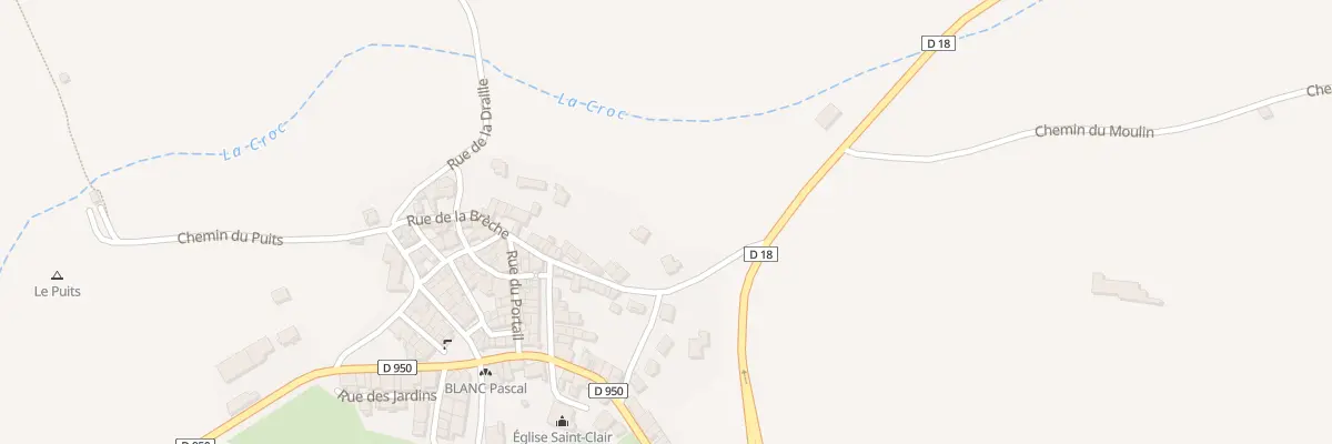 Plan du 7031 Le Village à Revest-du-Bion