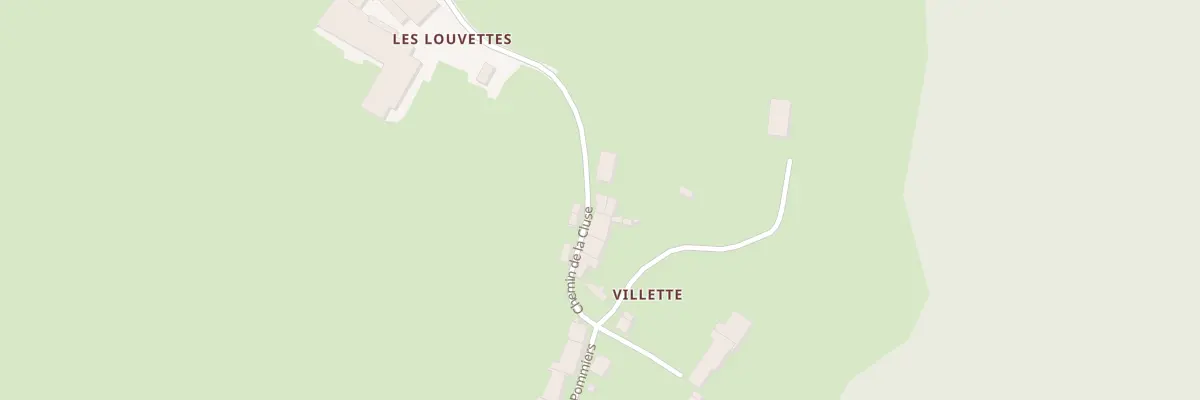 Plan du 5015 Che de la Cluse à Cornod