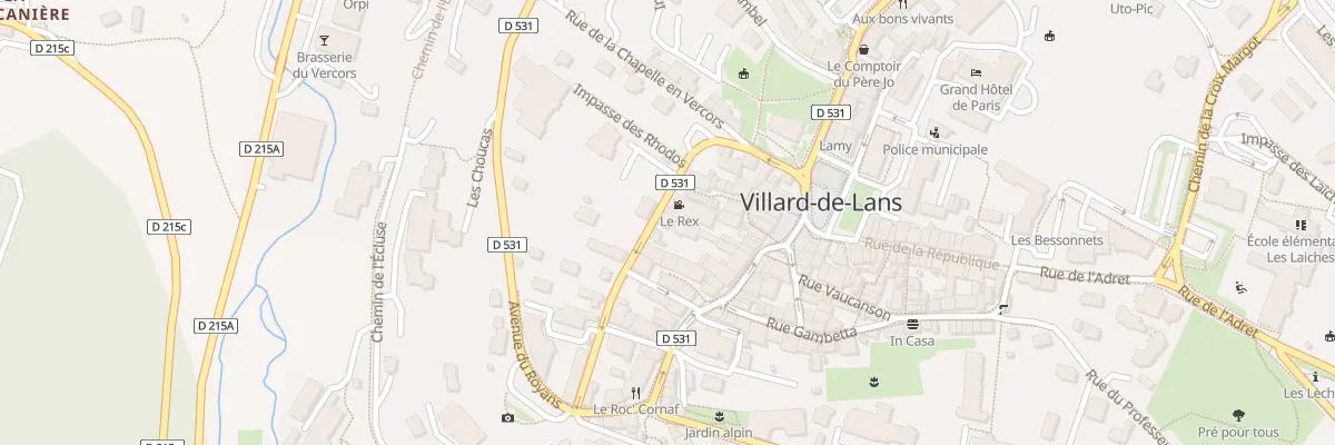 Plan du 139 Rue du Lycee Polonais à Villard-de-Lans