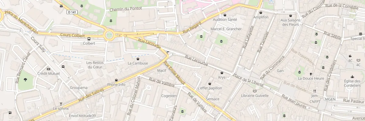 Plan du 37 Rue Lecourbe à Lons-le-Saunier