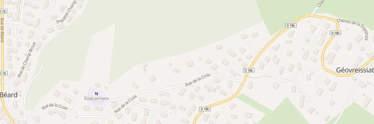 Plan du 82 Rue de la Croix à Béard-Géovreissiat