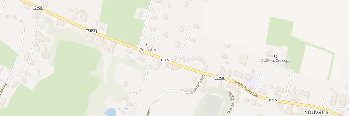 Plan du 34 Rte Nationale à Souvans