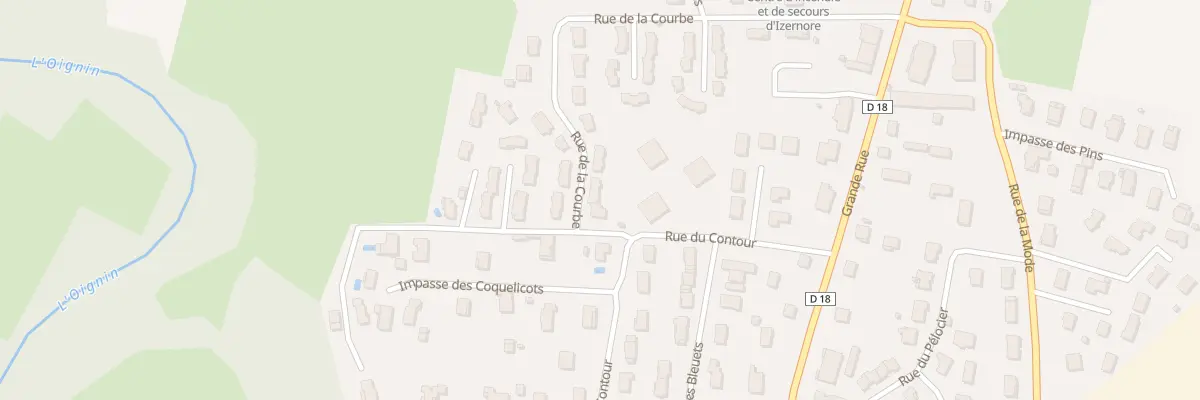 Plan du 437 Rue de la Courbe à Izernore