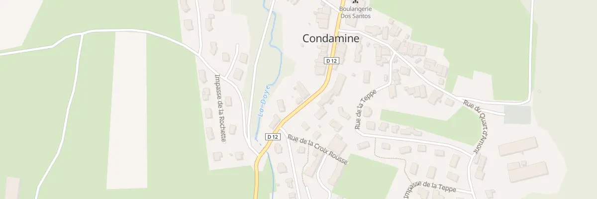 Plan du 59 Rte de la Combe du Val à Condamine