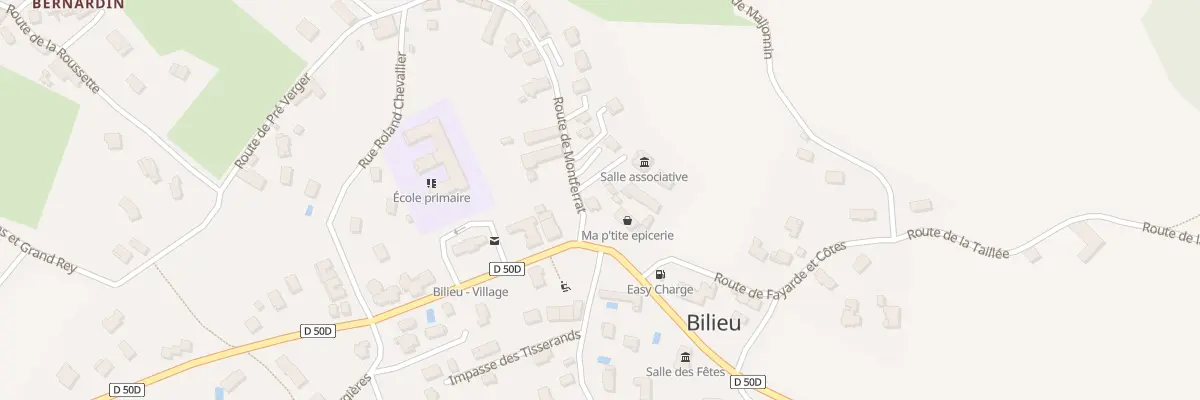 Plan du 22 Rte de Montferrat à Bilieu