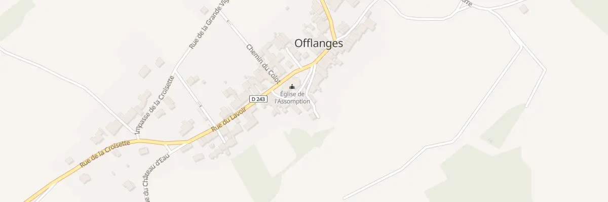 Plan du 2 Rue de la Cloutière à Offlanges