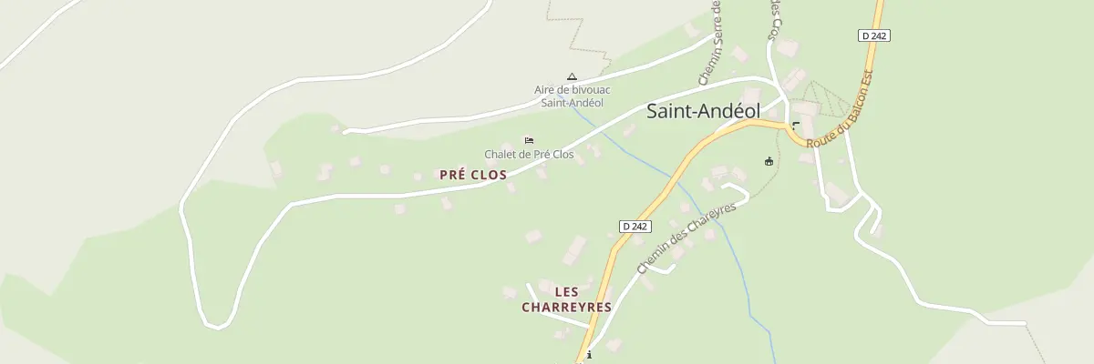 Plan du 243 Che de Pré Clos à Saint-Andéol